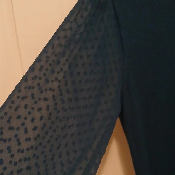 DKNY Elegant Long Sleeve Dress in Rich Blue - Picture 4 of 7